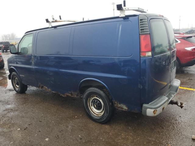 1GCHG35R4Y1265775 - 2000 CHEVROLET EXPRESS G3 BLUE photo 2