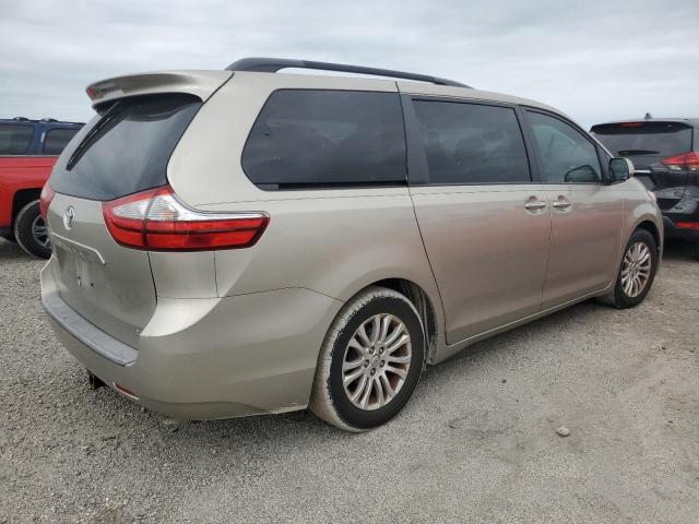 5TDYK3DC7FS545427 - 2015 TOYOTA SIENNA XLE TAN photo 3