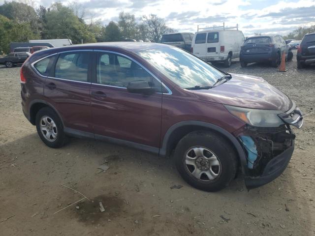 5J6RM4H33EL042776 - 2014 HONDA CR-V LX MAROON photo 4