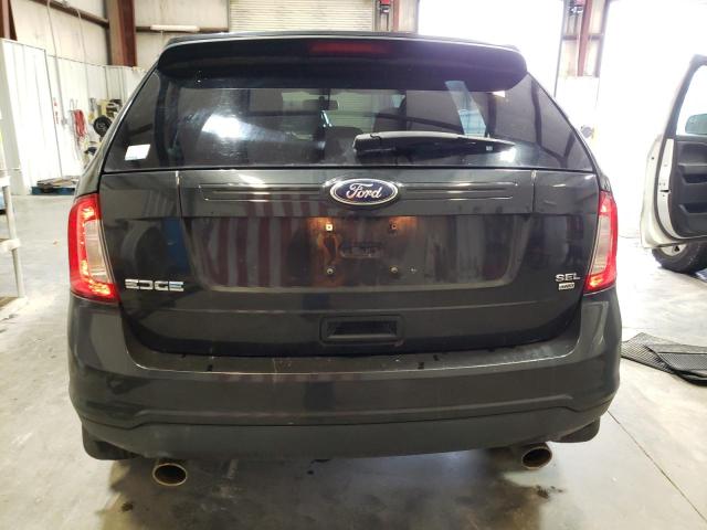 2FMDK4JC7EBA49161 - 2014 FORD EDGE SEL BLACK photo 6