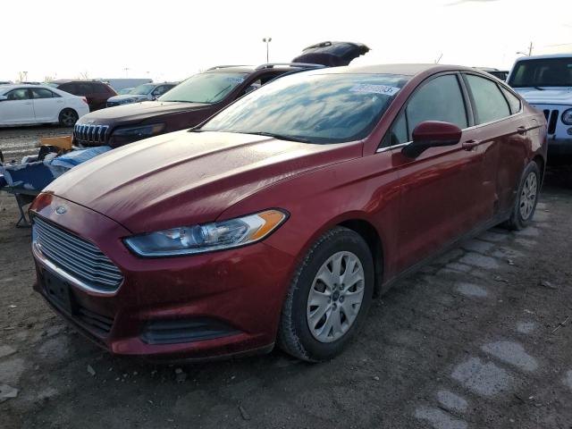3FA6P0G74ER168259 - 2014 FORD FUSION S RED photo 1
