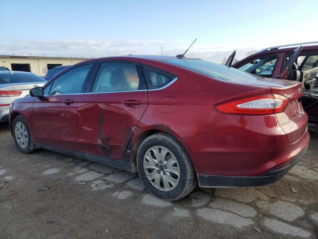3FA6P0G74ER168259 - 2014 FORD FUSION S RED photo 2