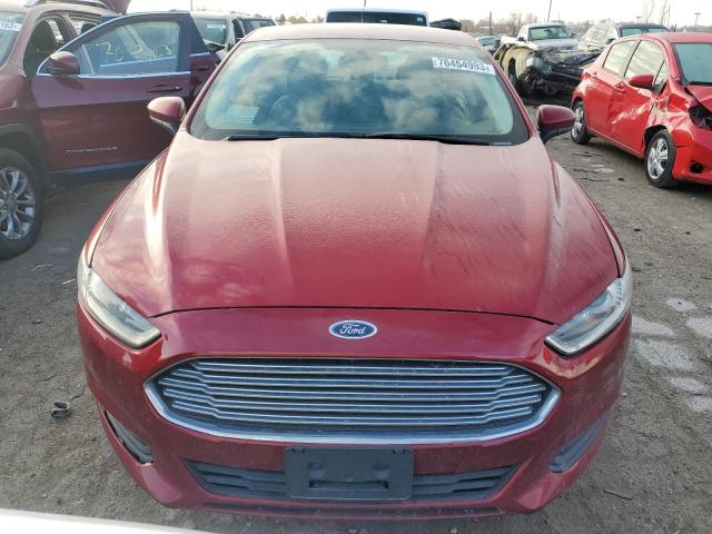 3FA6P0G74ER168259 - 2014 FORD FUSION S RED photo 5