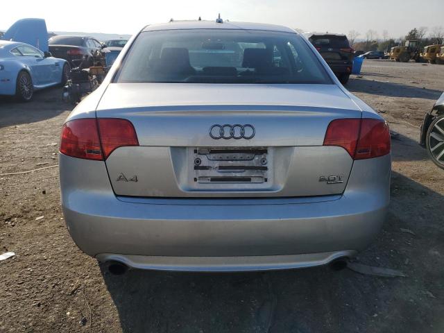 WAUDF78E08A084865 - 2008 AUDI A4 2.0T QUATTRO SILVER photo 6