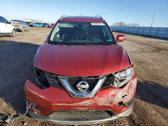 KNMAT2MV0FP539800 - 2015 NISSAN ROGUE S RED photo 5