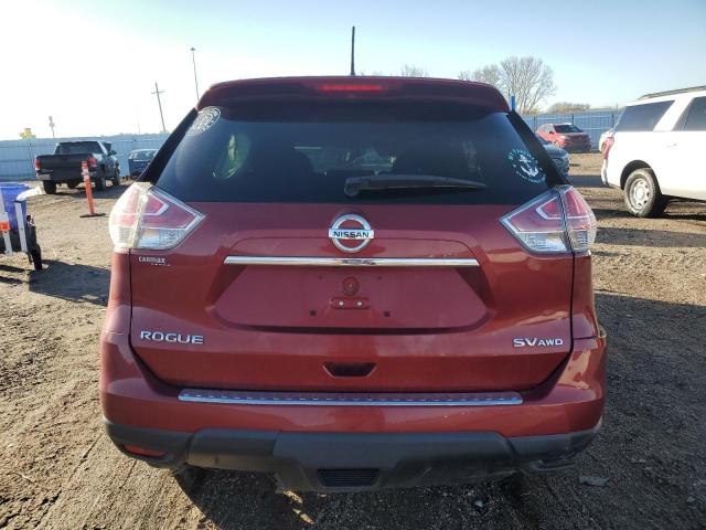 KNMAT2MV0FP539800 - 2015 NISSAN ROGUE S RED photo 6