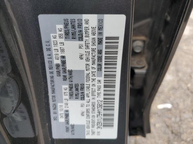 3MZBN1U75HM109812 - 2017 MAZDA 3 SPORT GRAY photo 12