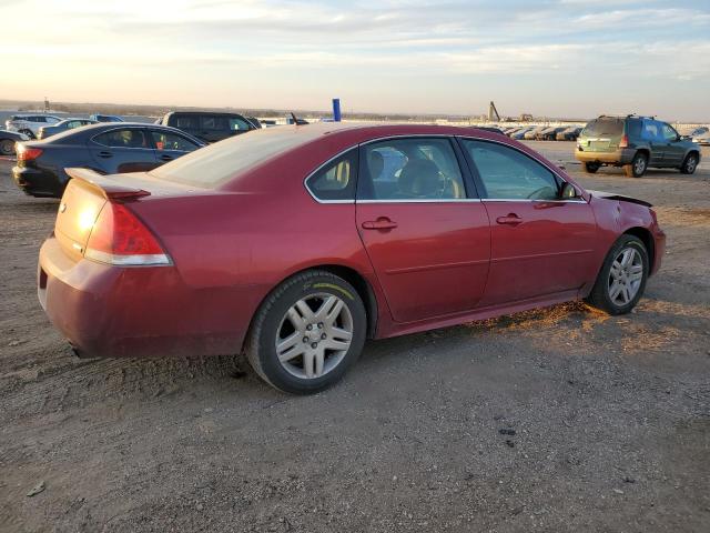 2G1WB5E36D1117489 - 2013 CHEVROLET IMPALA LT RED photo 3