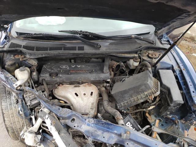 4T1BE46K98U262576 - 2008 TOYOTA CAMRY CE BLUE photo 11