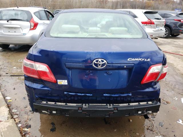 4T1BE46K98U262576 - 2008 TOYOTA CAMRY CE BLUE photo 6