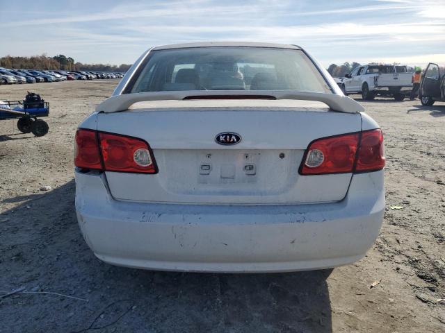 KNAGE123785234838 - 2008 KIA OPTIMA LX WHITE photo 6