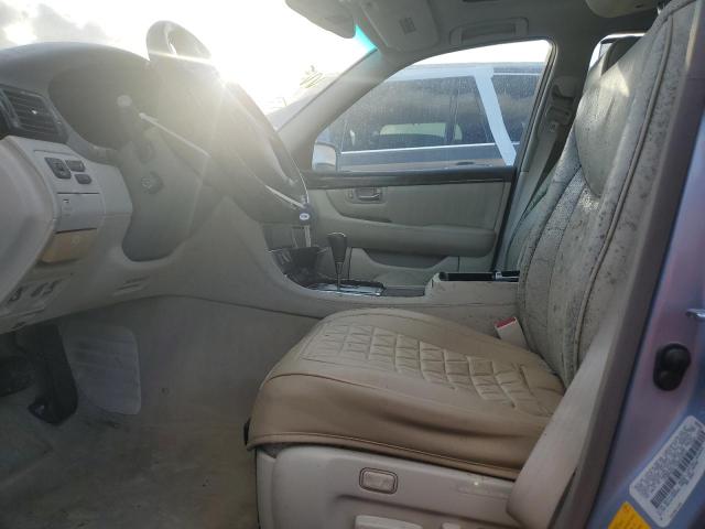 JTHBN30F420083532 - 2002 LEXUS LS 430 BLUE photo 7