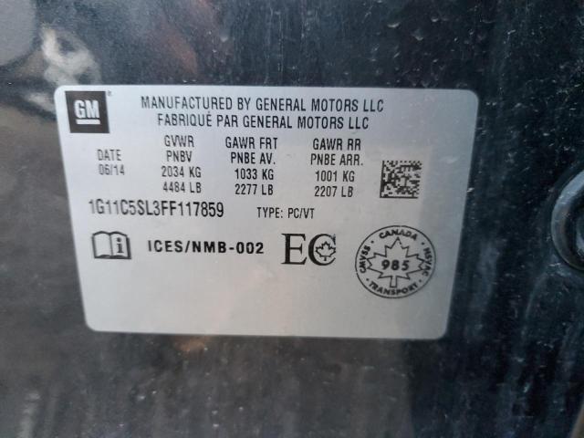 1G11C5SL3FF117859 - 2015 CHEVROLET MALIBU 1LT 蓝色 照片 12