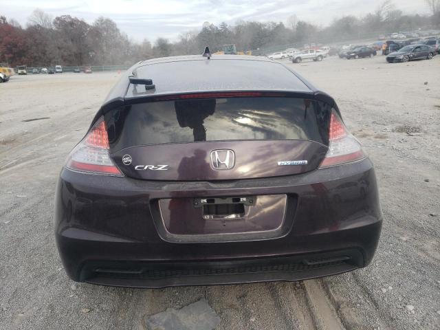 JHMZF1D62DS002612 - 2013 HONDA CR-Z EX PURPLE photo 6