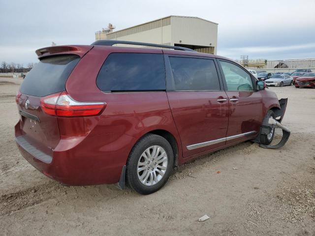 5TDYZ3DC0HS771209 - 2017 TOYOTA SIENNA XLE RED photo 3