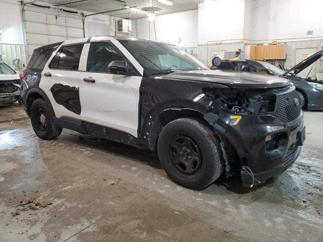 1FM5K8AB6LGA83696 - 2020 FORD EXPLORER POLICE INTERCEPTOR TWO TONE photo 4