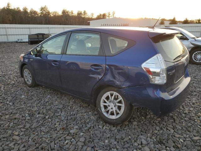 JTDZN3EU1EJ012651 - 2014 TOYOTA PRIUS V BLUE photo 2