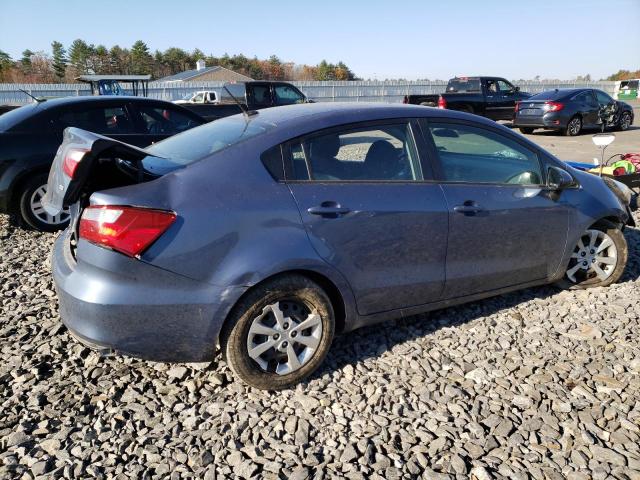 KNADM4A31G6692053 - 2016 KIA RIO LX BLUE photo 3