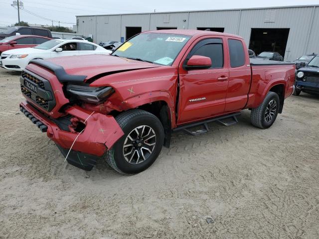 5TFRZ5CN4JX060146 - 2018 TOYOTA TACOMA ACCESS CAB ბურგუნდია ფოტო 1