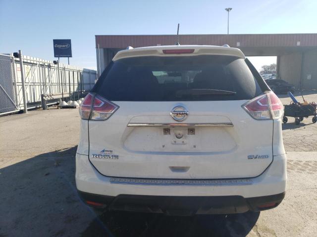 KNMAT2MV8GP615636 - 2016 NISSAN ROGUE S WHITE photo 6