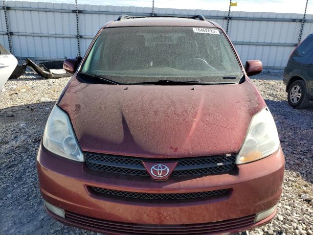 5TDZA22C44S206724 - 2004 TOYOTA SIENNA XLE RED photo 5