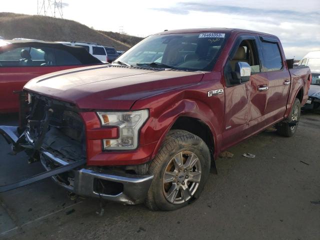 1FTEW1EG8HKE11856 - 2017 FORD F150 SUPERCREW RED photo 1