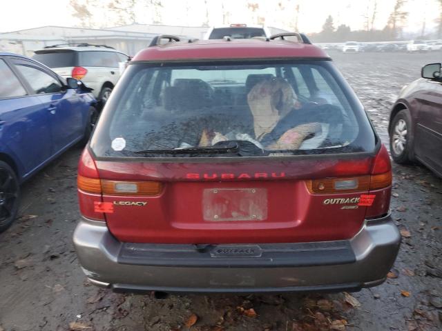 4S3BG6851V7602976 - 1997 SUBARU LEGACY OUTBACK BURGUNDY photo 6