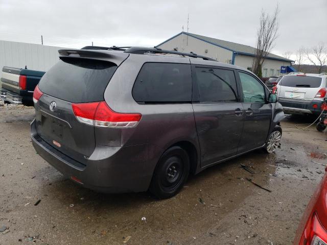 5TDYK3DC8BS115030 - 2011 TOYOTA SIENNA XLE GRAY photo 3