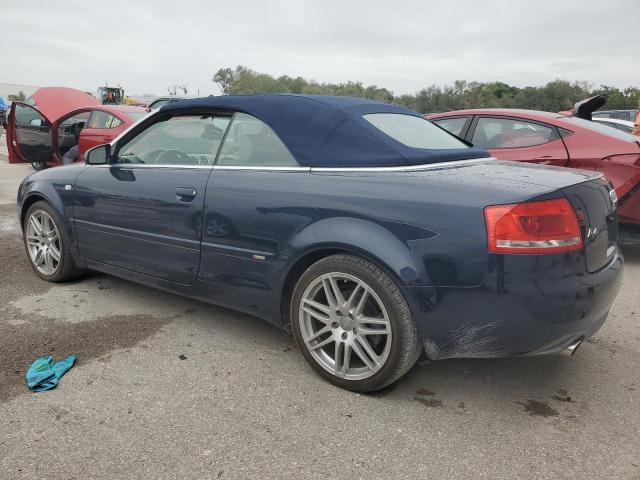 WAUAF48H49K008203 - 2009 AUDI A4 2.0T CABRIOLET BLUE photo 2