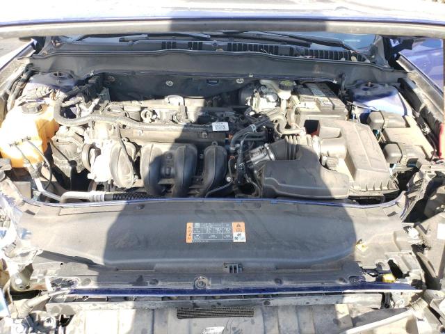 3FA6P0H74FR255255 - 2015 FORD FUSION SE BLUE photo 11