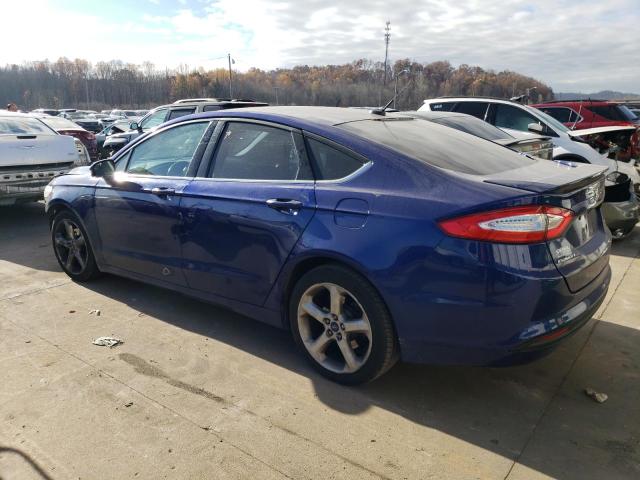 3FA6P0H74FR255255 - 2015 FORD FUSION SE BLUE photo 2