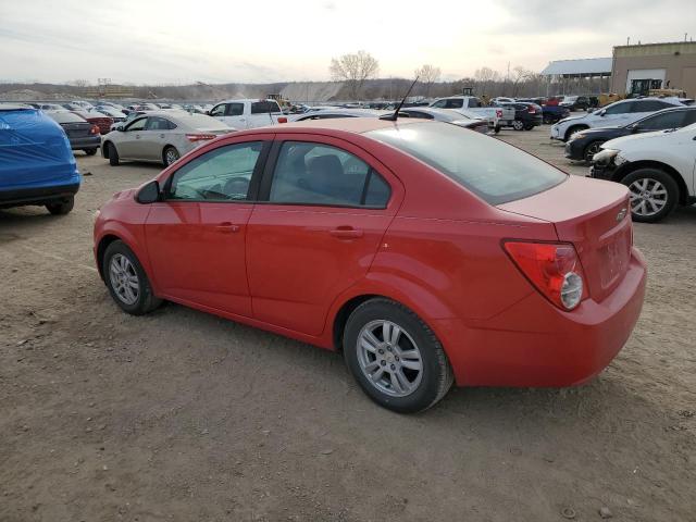1G1JA5SH2C4122799 - 2012 CHEVROLET SONIC LS წითელი ფოტო 2