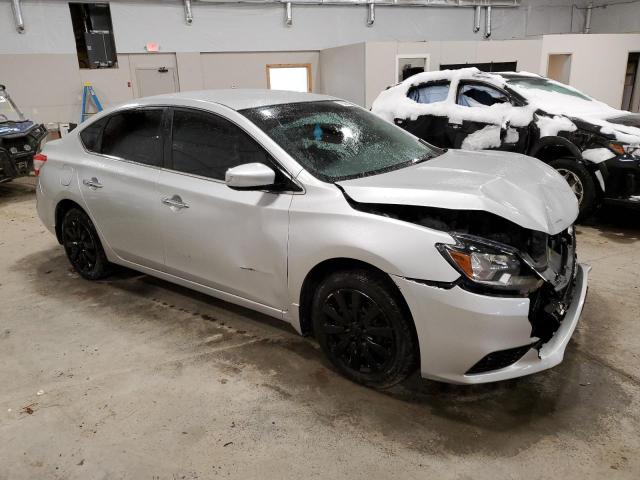 3N1AB7AP3HY354120 - 2017 NISSAN SENTRA S SILVER photo 4