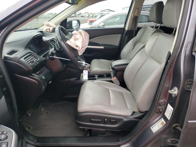 2HKRM4H78FH664367 - 2015 HONDA CR-V EXL GRAY photo 7