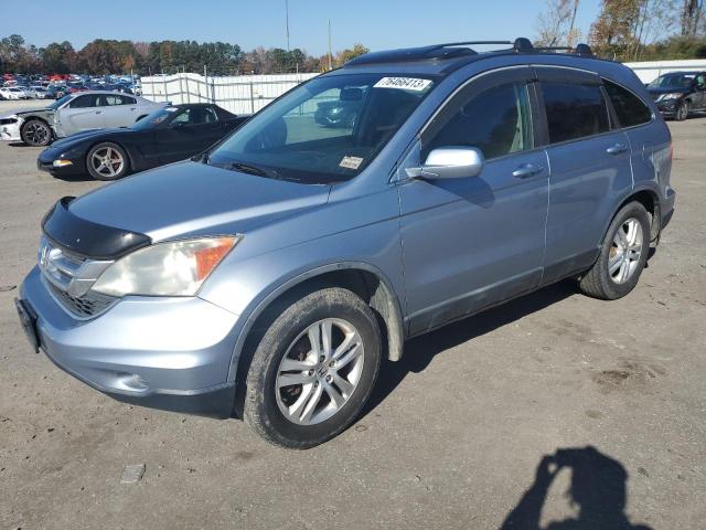 5J6RE4H72AL025879 - 2010 HONDA CR-V EXL BLUE photo 1