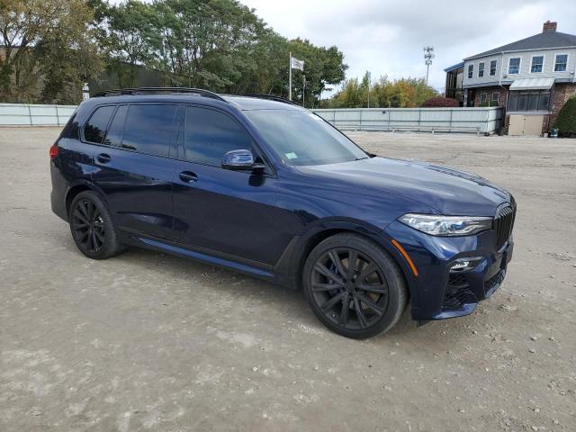 5UXCX6C07L9C42678 - 2020 BMW X7 M50I BLUE photo 4