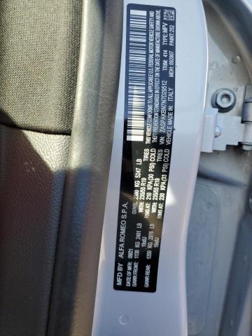ZASPAKBN7N7D29512 - 2022 ALFA ROMEO STELVIO TI GRAY photo 13