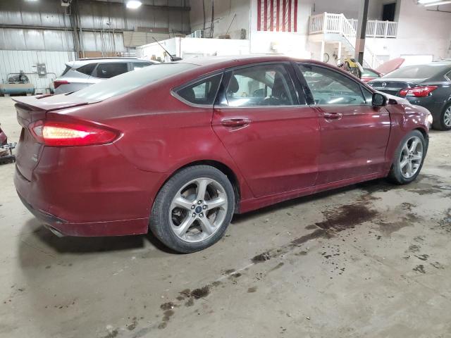 3FA6P0HDXER315687 - 2014 FORD FUSION SE MAROON photo 3