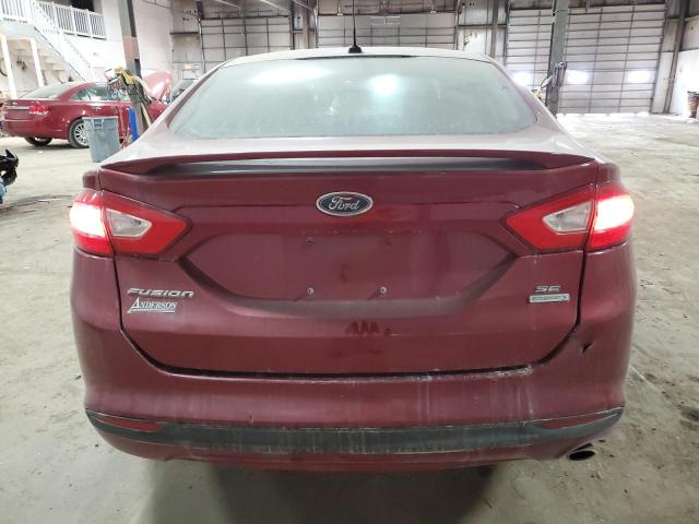 3FA6P0HDXER315687 - 2014 FORD FUSION SE MAROON photo 6