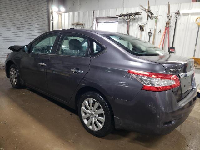 3N1AB7AP4EL681067 - 2014 NISSAN SENTRA S GRAY photo 2