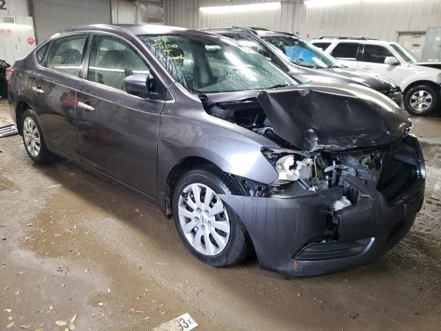 3N1AB7AP4EL681067 - 2014 NISSAN SENTRA S GRAY photo 4