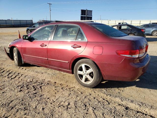 1HGCM56673A066667 - 2003 HONDA ACCORD EX MAROON photo 2