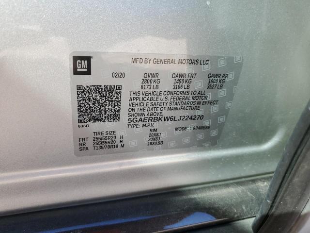 5GAERBKW6LJ224270 - 2020 BUICK ENCLAVE ESSENCE 银色 照片 14