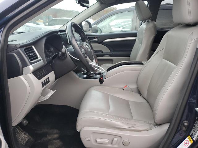 5TDKKRFH2ES018945 - 2014 TOYOTA HIGHLANDER XLE BLUE photo 7