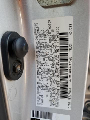 3TMJU62N86M019583 - 2006 TOYOTA TACOMA DOUBLE CAB PRERUNNER SILVER photo 12