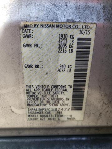 1N4AL3AP5FC587477 - 2015 NISSAN ALTIMA 2.5 SILVER photo 12