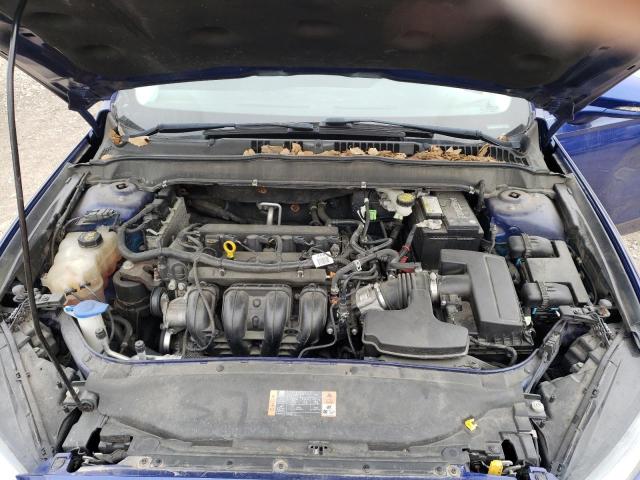 1FA6P0H75G5127420 - 2016 FORD FUSION SE BLUE photo 11