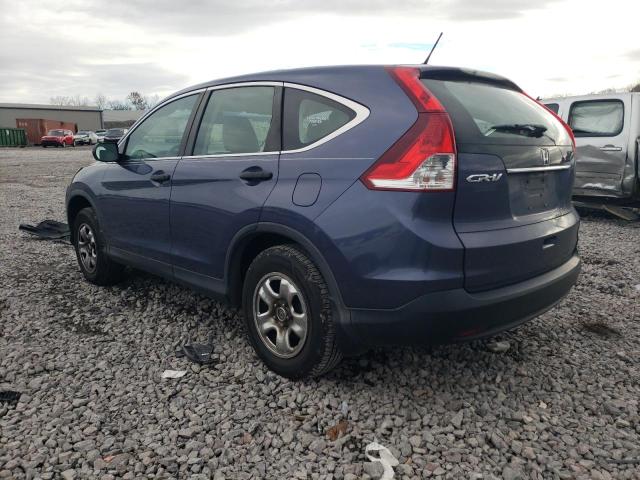 3CZRM3H3XEG705221 - 2014 HONDA CR-V LX BLUE photo 2