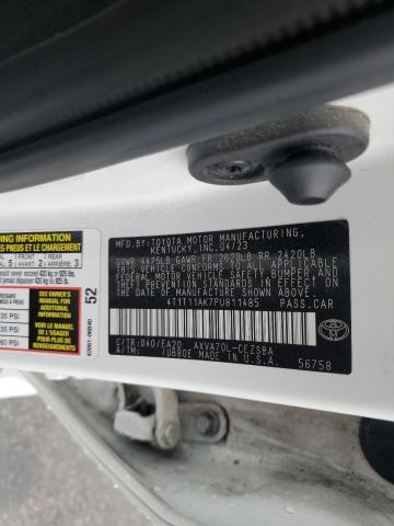 4T1T11AK7PU811485 - 2023 TOYOTA CAMRY SE NIGHT SHADE WHITE photo 12