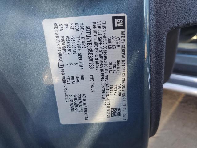 3GTU2YEJ6BG320739 - 2011 GMC SIERRA K1500 HYBRID BLUE photo 12